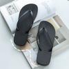 PVC Damen Zehensandalen Sommer Runde Zehe Strand Zehensandalen Rutschfest Bequem Weich Indoor Outdoor Hausschuhe