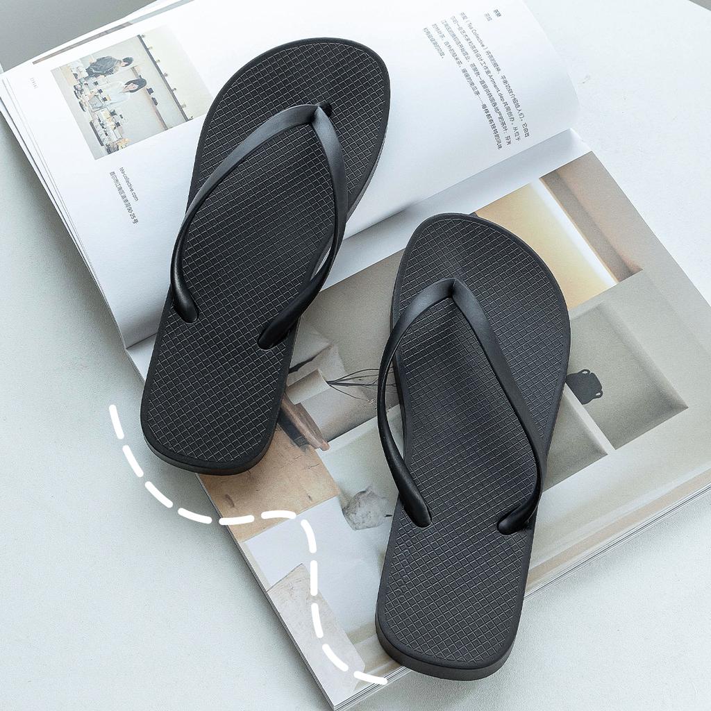 PVC Damen Zehensandalen Sommer Runde Zehe Strand Zehensandalen Rutschfest Bequem Weich Indoor Outdoor Hausschuhe