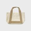 Safe Sunday Initial Tote Bag (Beige)