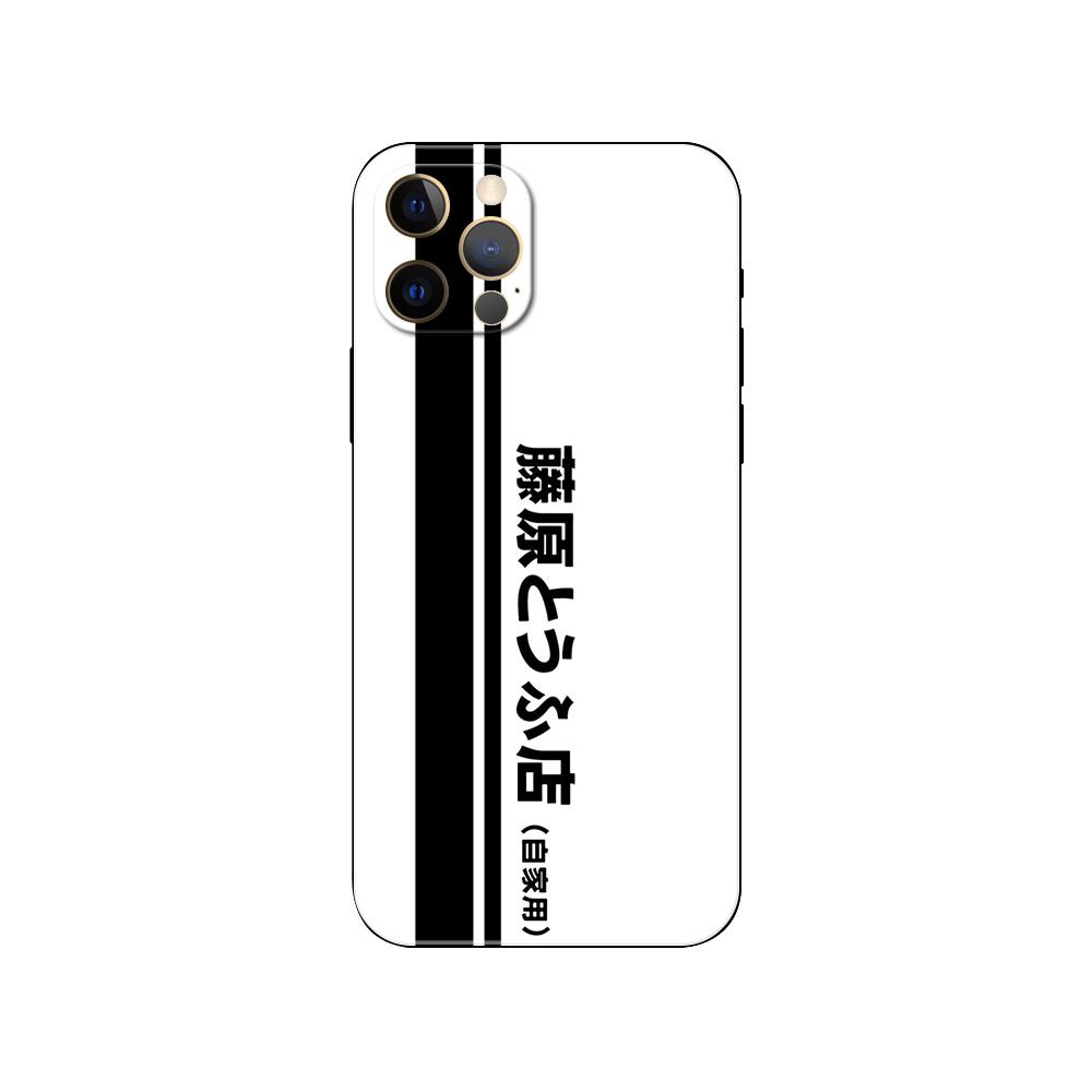 Initial D AE86 Car Phone Case for Iphone 5 5s Se 6 6s 7 8 Plus X 10 XR XS 11 12 13 Mini Pro MAX Black Tpu Back Cover
