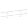 Set of 4 Plastic Mixer Accessory Hanger Organizes Blender Tool and Scrapers with Secure Countertop Mounting for Kitchen