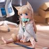 Pvc Sitting Girl Model With Interchangeable Face For Anime Fans And Giftgiving