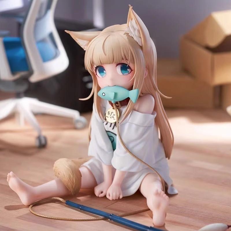 Pvc Sitting Girl Model With Interchangeable Face For Anime Fans And Giftgiving