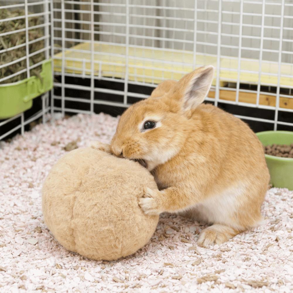 Bite Resistant Rabbit Soothing Ball Simulated Rabbit Buttocks Soft Pet Chewable Ball Comfortable Rabbit Venting Ball
