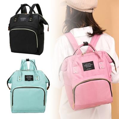 Vodotěsný zip Cestovní batoh pro maminky Casual Baby Nursing Nappy Bag Kabelka