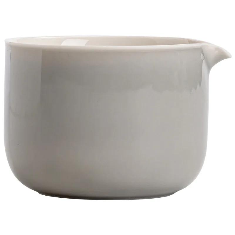Japanese Style Ice Gray Smoky Gray Glaze Pitcher Small Household Ceramic Tea Pitcher Fair Cup Kung Fu Tea Set Mini Pitcher