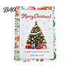 Spiral Bound Scrapbook for Cards Christmas Gift Card Book, 7" x 5" Merry Unique DIY Holiday Solution Booklet, Greeting Album, Personalized Xmas Party