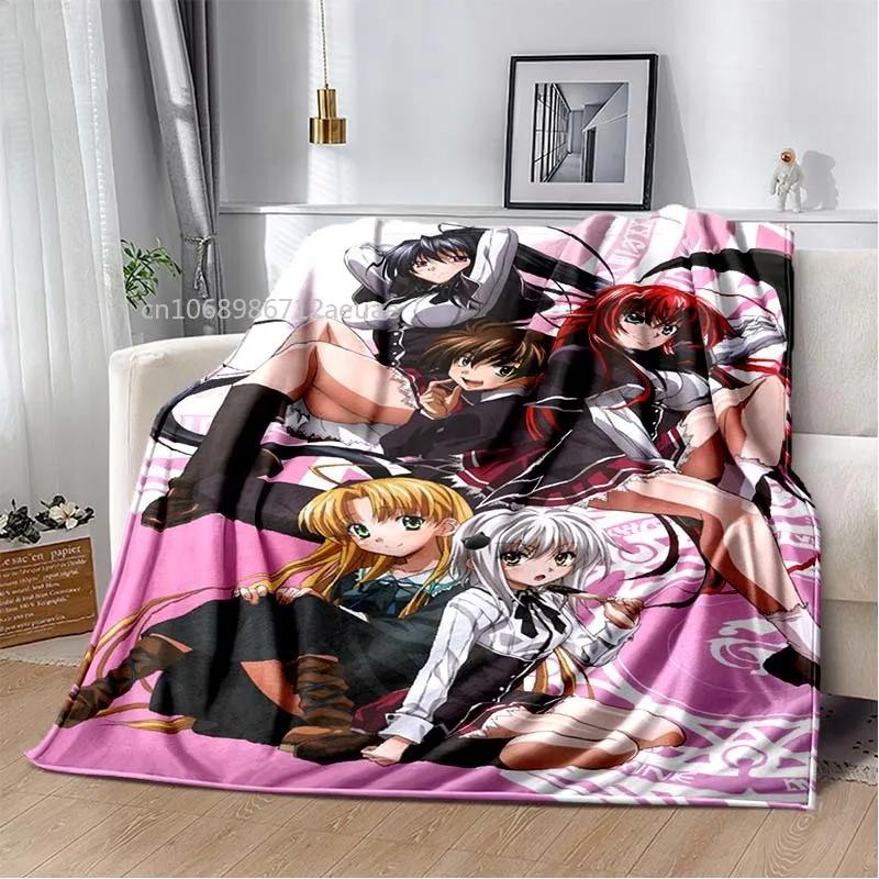 Cartoon Sexy Girl High School DxD Anime 3D Blanket Cover Flannel Blankets for Beds Sofas Warm Bed Sheet Soft Blanket
