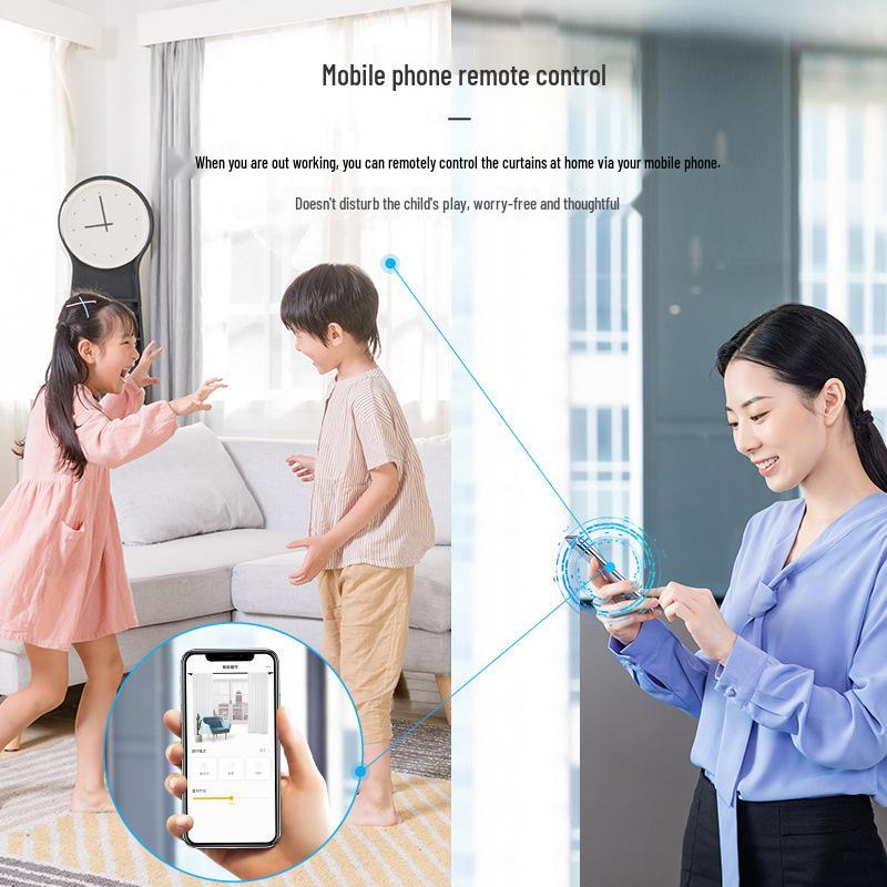 Graffiti Smart WiFi Electric Curtains with Alexa & Xiao Ai Voice Control
