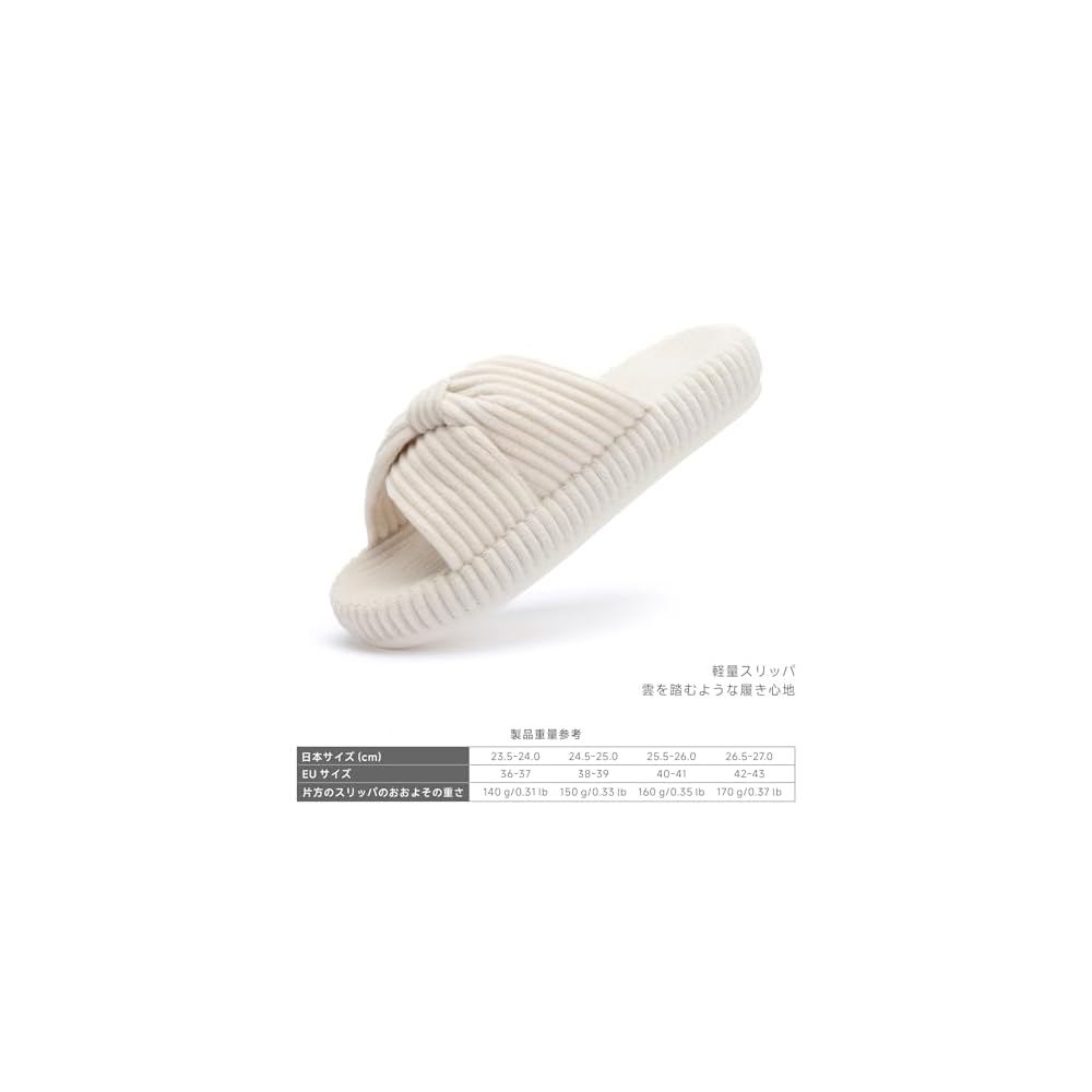 Chantomoo Women's Washable Slippers, Memory Foam, Corduroy, Ribbon, Crossband, Slide Shoes,