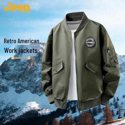 Men's American High Street Casual Baseball Jacket