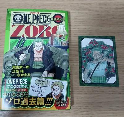 ONE PIECE Novel ZORO Jump Book Japanese Anime Eiichiro Oda Paper Card
