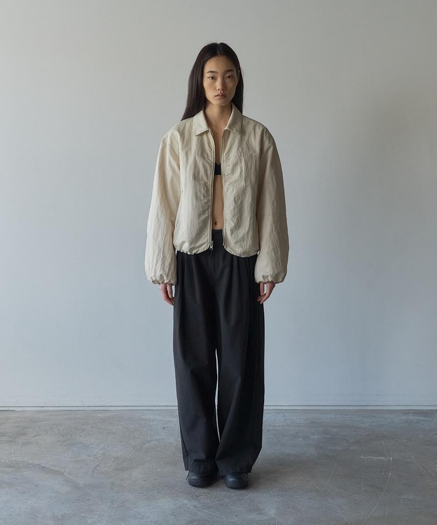 Letual Cotton Pleated Wide Pants