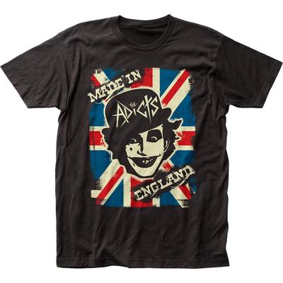 The Adicts Made In England Mens T Shirt Rock And Roll Classic Band Tee New Black