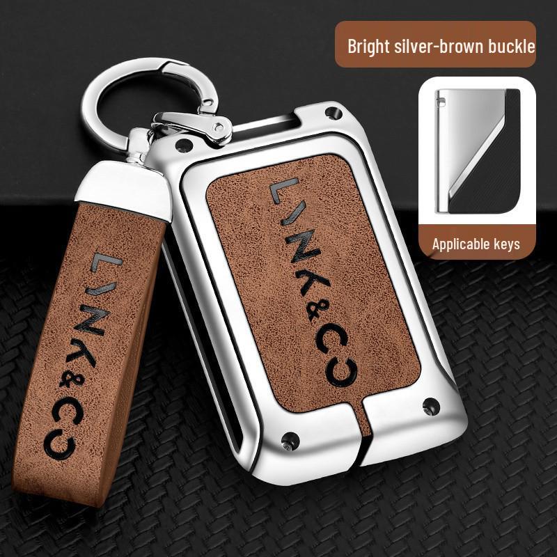 Compatible Lynk&Co 010203+05+0609 Metal Car Key Cover