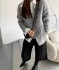 Korean Style Casual Slimming Long Sleeve Polo Pullover Sweater Coat 2026