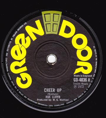 7inch Record RUE LLOYD  Cheer Up GD4036 Green Door 1972 UK Reggae Ska  Dub Used