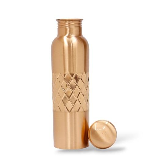 

Бутылка для воды из чистой меди 20 см, герметичная, устойчивая к ржавчине, для школы, дома, офиса, 1000 мл