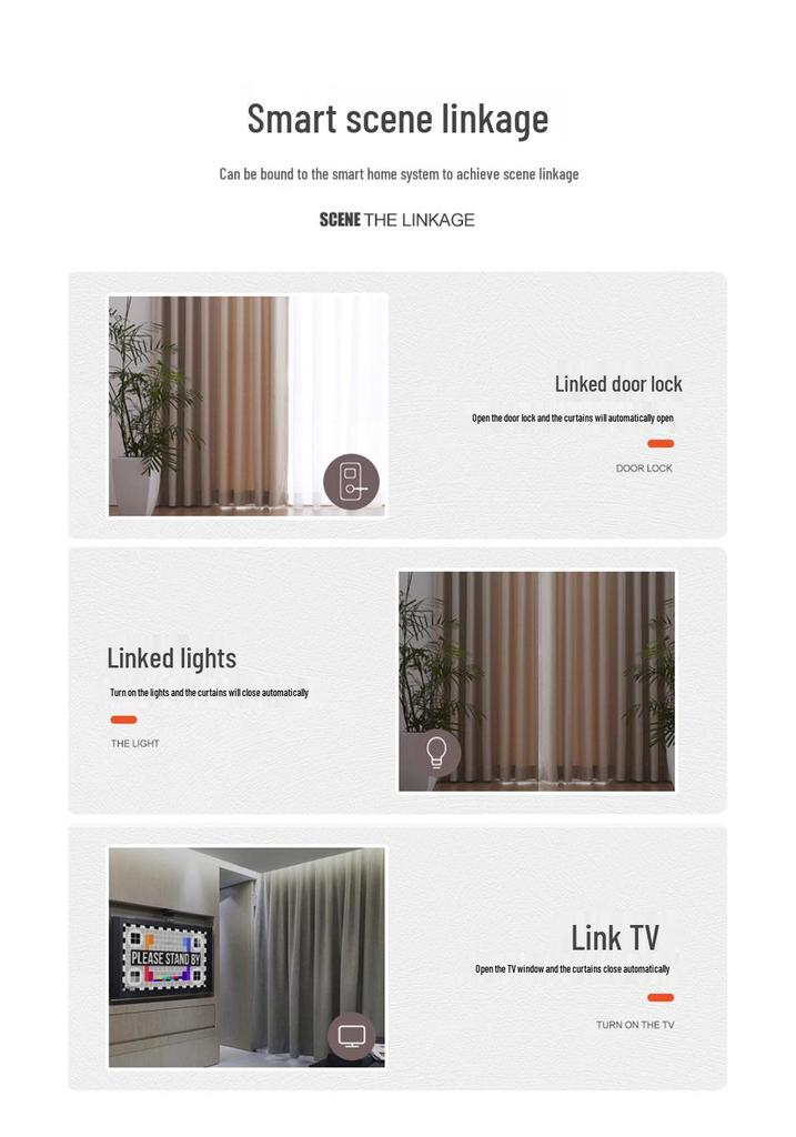 WiFi Smart Electric Curtains Set with Mijia App & Xiaoai Voice Control