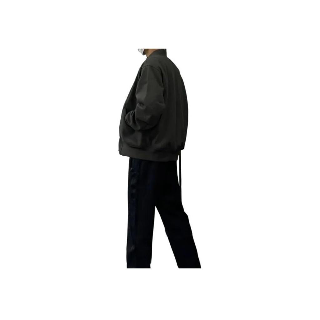 Adidas Solid Color Warm Windproof Casual Long Sleeve Cotton Jacket Unisex Jacket Olive-Green JL9566