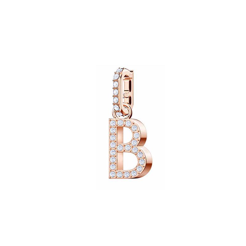 Swarovski REMIX Variety of Monograms Alloy Pendant Men and Women Same Style Couple Rose Gold 26 золотой
