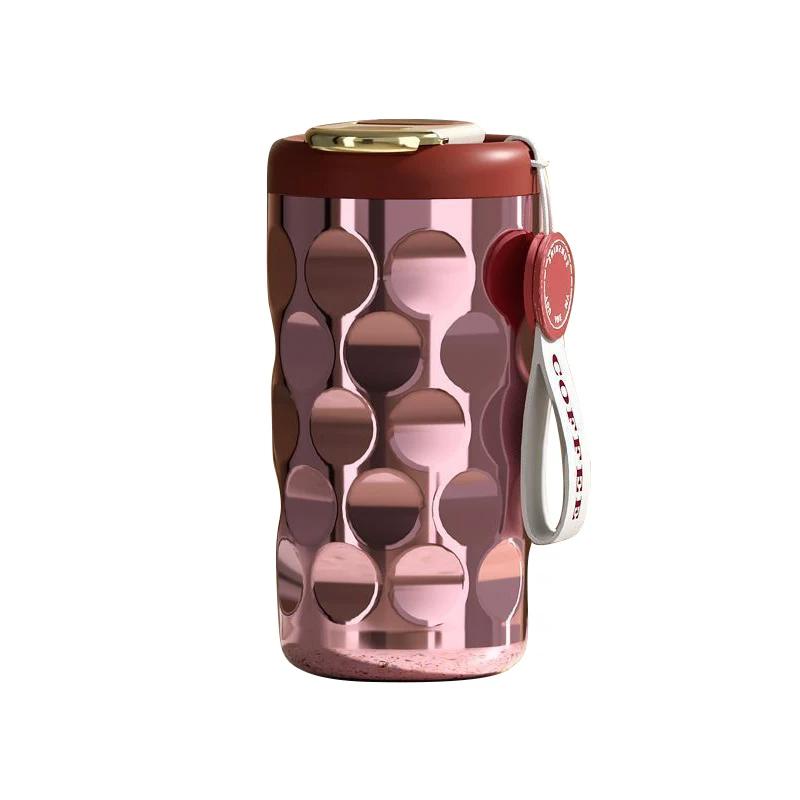 410 ml termoska Teplota displeje 316 Nerezový vakuový šálek Kancelářský šálek na kávu Obchodní přenosný termohrnek