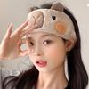 Soft and Absorbent Capybara Headband for Daily Skincare and Makeup Removal Soft Plush Furry Hairband