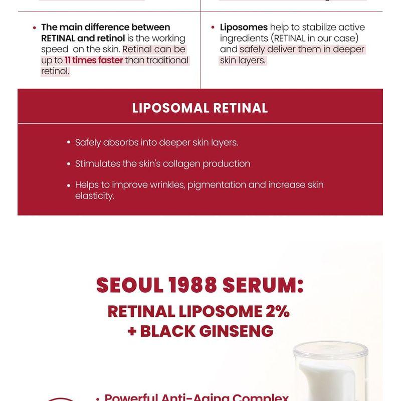 KSECRET SEOUL 1988 Sérum : Retinální lipozom 2% + černý ženšen