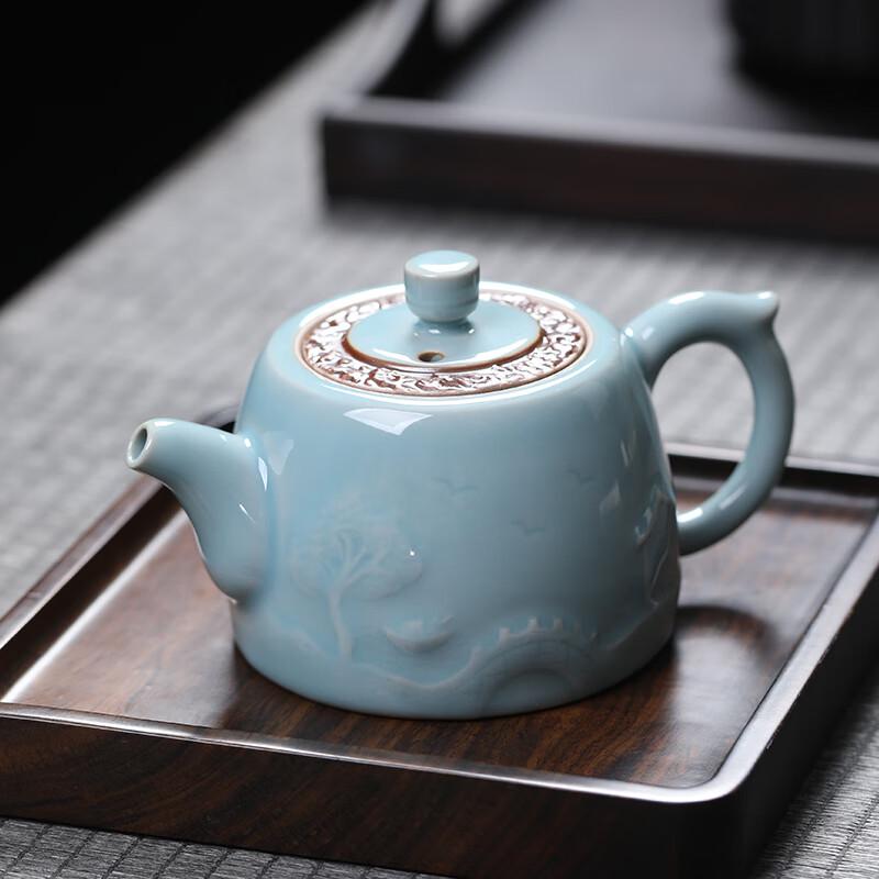 Многофункциональный  Радостный  Керамический Чайник из Селадона Ганьской Керамики