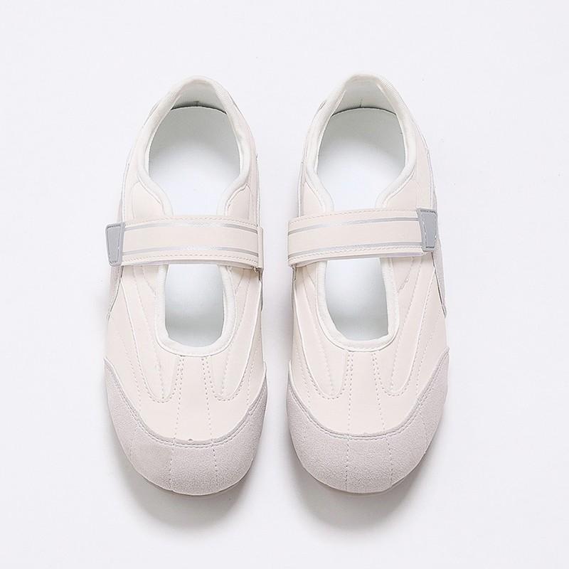 Fashion Flat Shoes Summer New Round Head Splicing Shallow Mouth Word with Soft Sole Anti-slip Wear-resistant Low-top Shoes