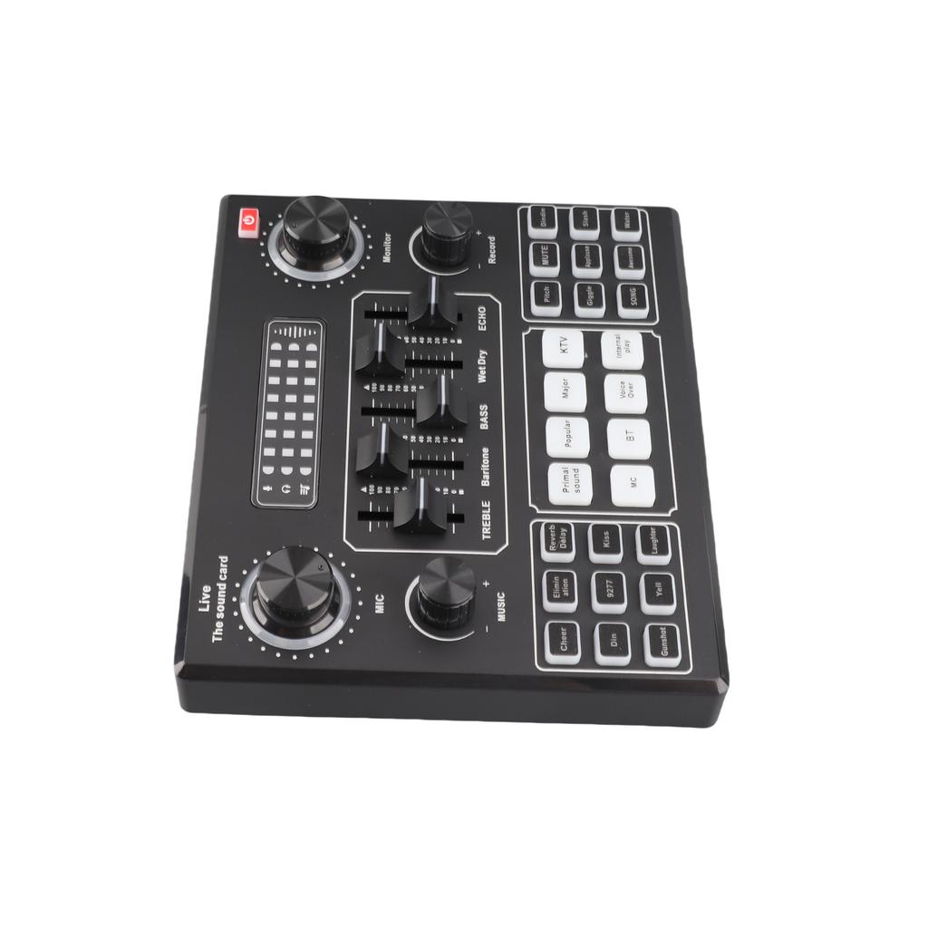 Multifunctional Live V9 Sound Card and BM800 Suspension Microphone Kit Broadcasting Recording Condenser Microphone Set