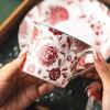 Rui Yi Coffee Cup Ceramic High-value Coffee Cup Household Afternoon Tea Tea Set Cup Saucer Set