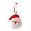 Mini Cute Christmas Keychain Plush Fun Doll Cartoon Santa Claus Gingerbread Man Xmas Tree Couple Keychains christmas decor