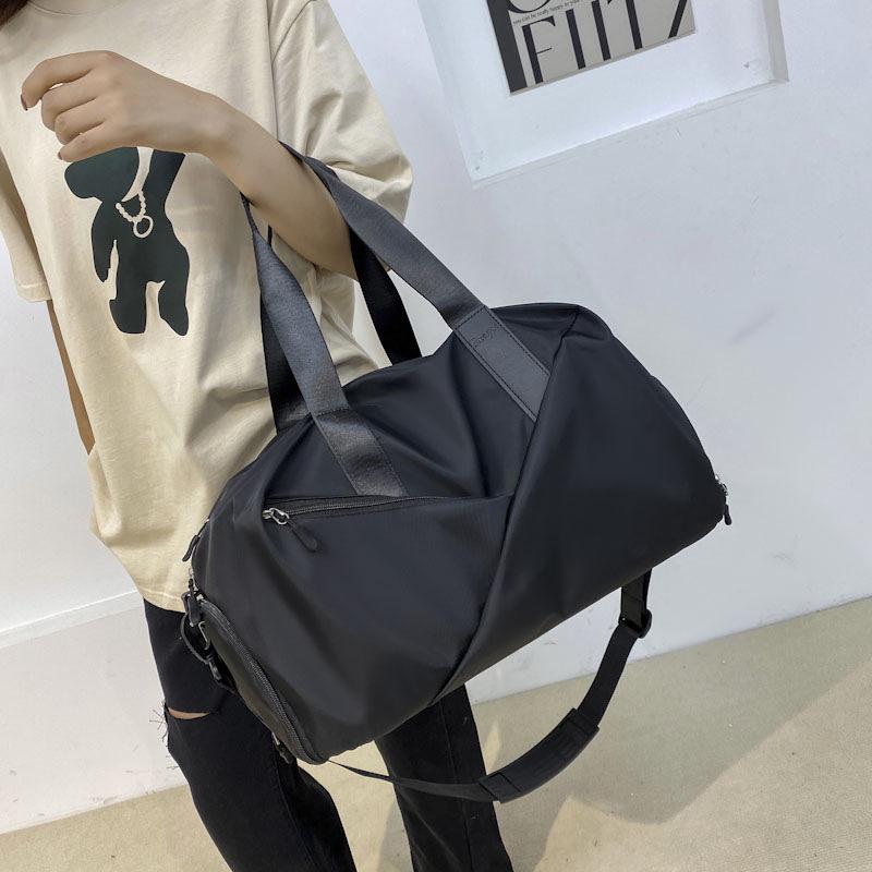 Women's Fitness Sports Bag with Shoe Compartment, Dry/Wet Separation, and Macaron Color for Yoga, Swimming, and Training