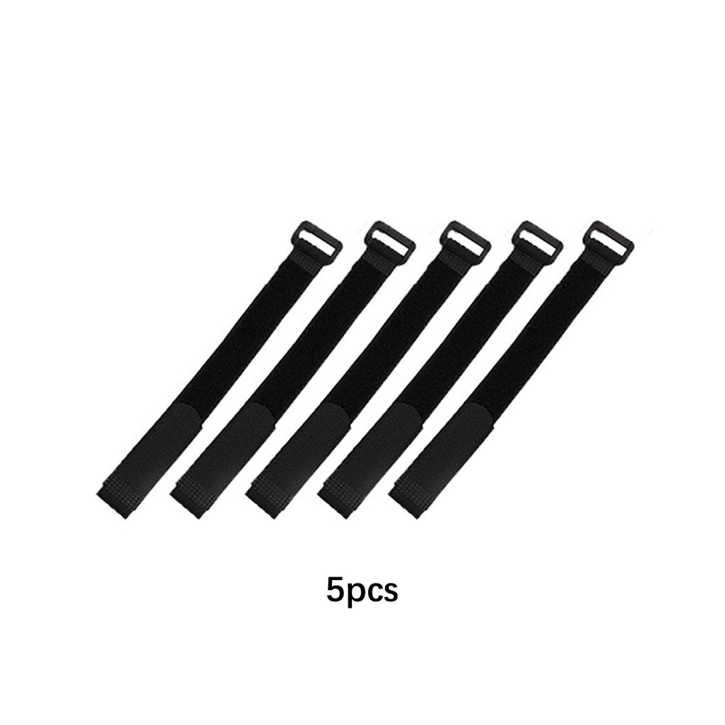 5 Stück/Set Langlebiges und leichtes Nylon Umkehrschnallenband Artikel einfach Schwarz Klettband