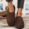 Móda Dámské Ležérní Krátké Holínky Venkovní Zesílené Pantofle Protiskluzové Dámské Zimní Baotou Nazouvací Nové Pohodlné 2024 Boty Nazouváky Dámské