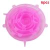 6pcs Reusable Silicone Stretch Lids For Food Bowls - Multifunctional Fruit And Vegetable Fresh-Keeping Cover