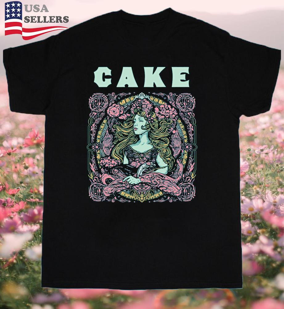 Cake Band Tour Poster Adult Cotton Tshirt S To 5xl