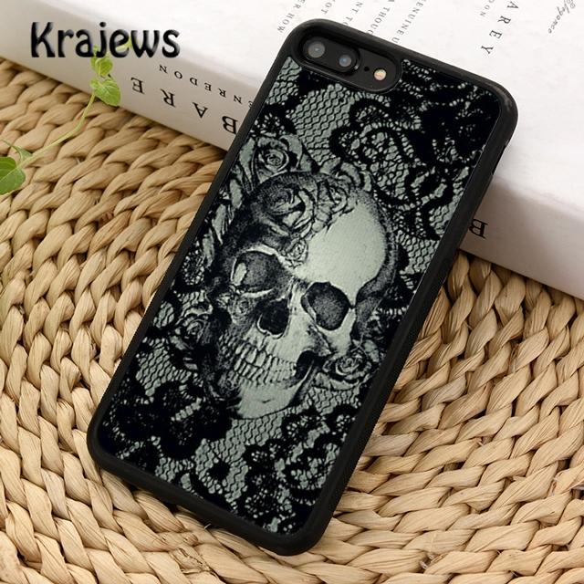 Krajews Mexican Sugar Skull Soft Phone Case Cover For iPhone 17 Air 16 15 14 plus 11 12 13 pro max coque Shell Fundas