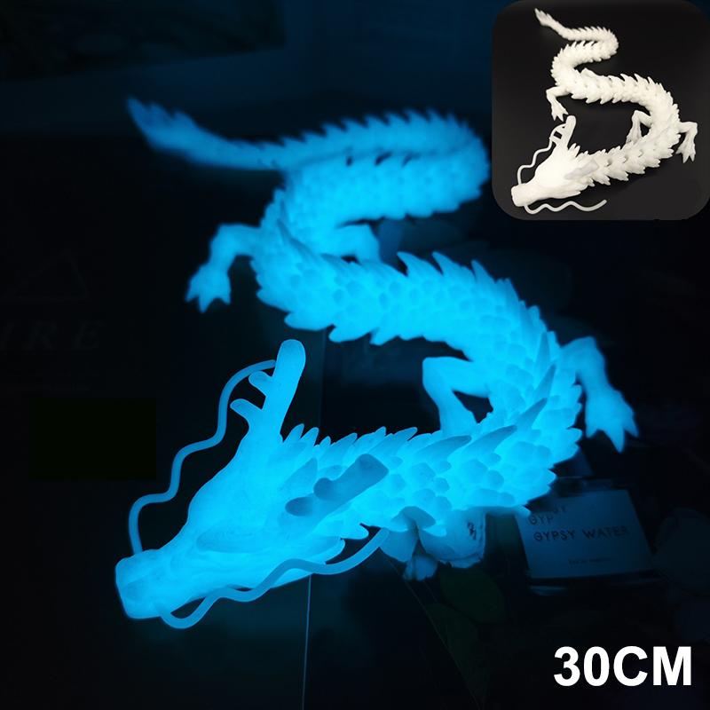 30CM 3D Printed Gem Dragon Crystal Toy Rotatable Articulated Dragon Gift For Kids With ADHD Perfect For Birthdays Gift