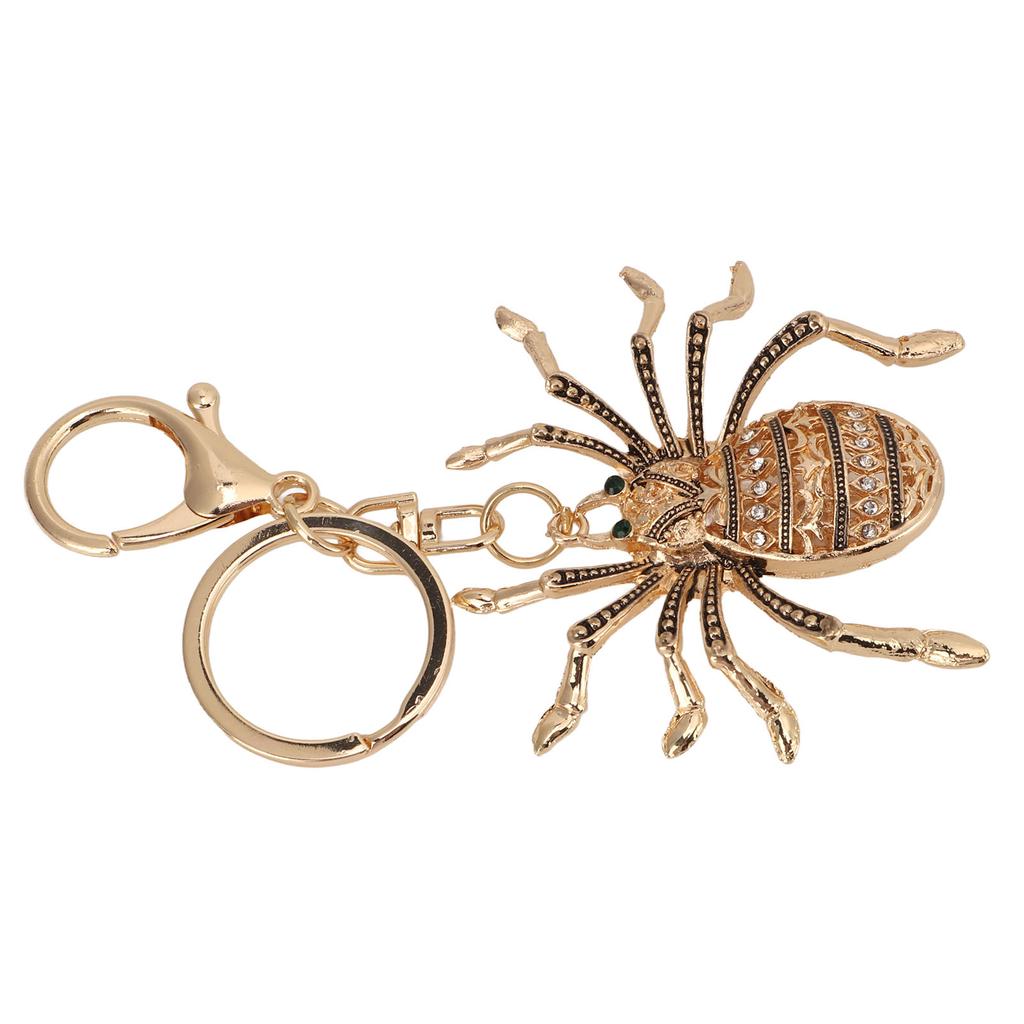 Schlüsselanhänger Zinklegierung Diamant Spinne Auto Schlüsselanhänger Metallanhänger Damen Taschenzubehör Dekoration