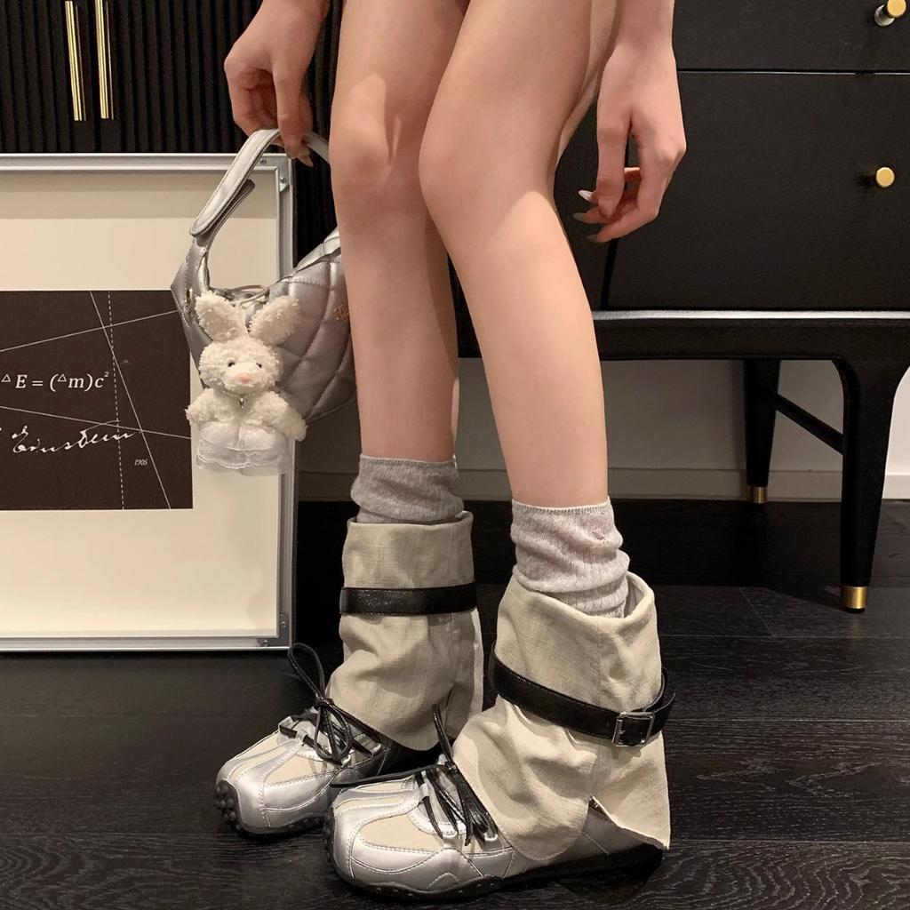 Uncle Wen has the same Romank~ Ballet Shoes Women's Platform Training Single Shoes Mary Jane Shoes Cool Boots Stacked Short Boots