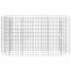 Gabion Raised Bed Galvanized Iron 190 X 50 X 100 Cm