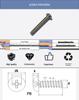 M3 Self-Tapping Screws Assortment, Round Head, Flat Tail, 304 Stainless Steel, PB Plain/Black Zinc Finish