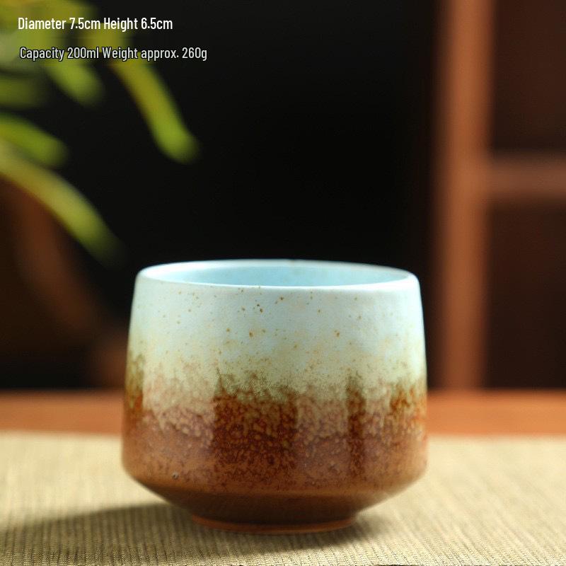 Retro Coarse Pottery Ceramic Coffee and Tea Cup for Home Use