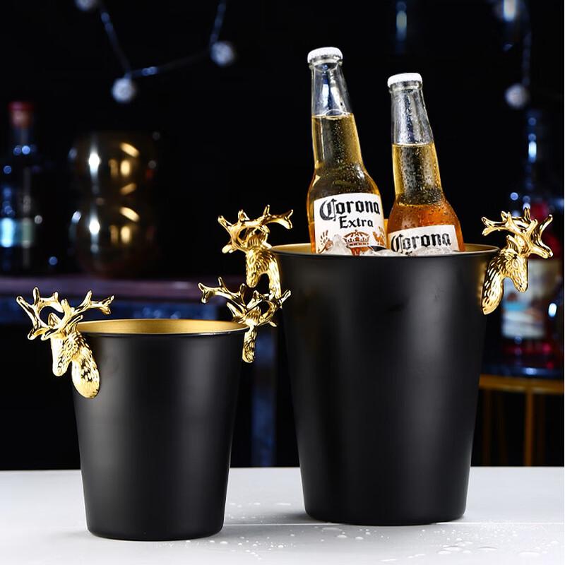 Deer Antler Stainless Steel Ice Bucket
