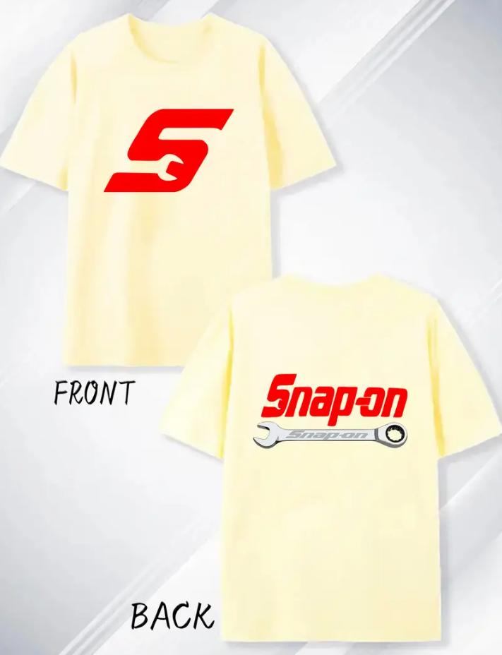 Mens SnapOn Graphic Tshirt  Soft Cotton Short Sleeve Round Neck Print Casual Street Style Breathable and Durable Summer S