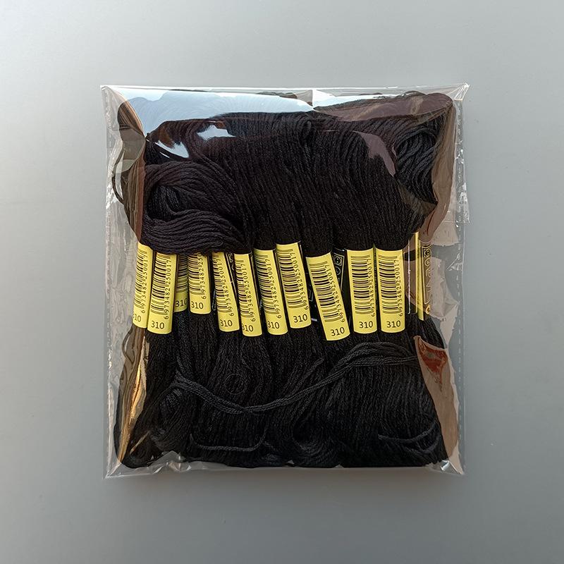 8m Polyester Cross Stitch Thread, 6 Strands, Color 12-447, for Hand Embroidery