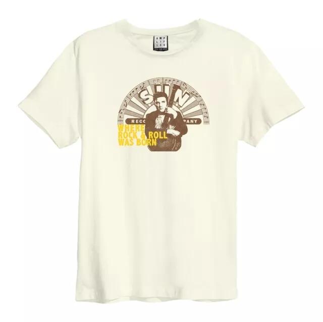

Sun Records & Elvis - Rock & Roll Amplified Vintage White T Shirt S