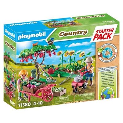 PLAYMOBIL 71380 Starter Pack Vegetable Garden, Country Life On the Farm, With 2 Figures and Accessories, From 4 Years